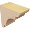Ekena Millwork 2"W x 4"D x 4"H Classic New Brighton Rough Cedar Woodgrain TimberThane Corbel, Primed Tan CORUR02X04X04NEBRCPR - alternate 3